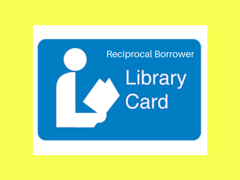 Reciprocal borrower library card image