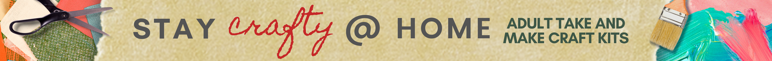 Stay crafty at home banner