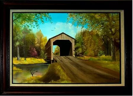 Sugar Creek Covered Bridge by Ruth O'Keefe